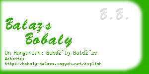 balazs bobaly business card